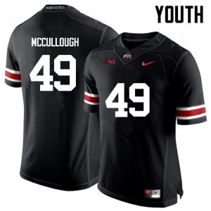 Youth Ohio State Buckeyes #49 Liam McCullough Black Nike NCAA College Football Jersey New Release ECM8044VW